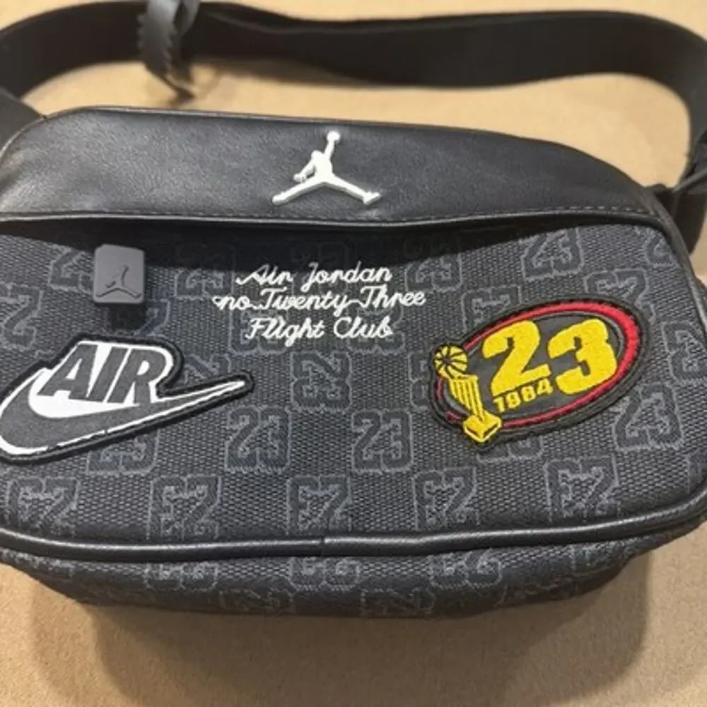 Nike Jordan Crossbody Camera Bag Black Monogram MA9159-023